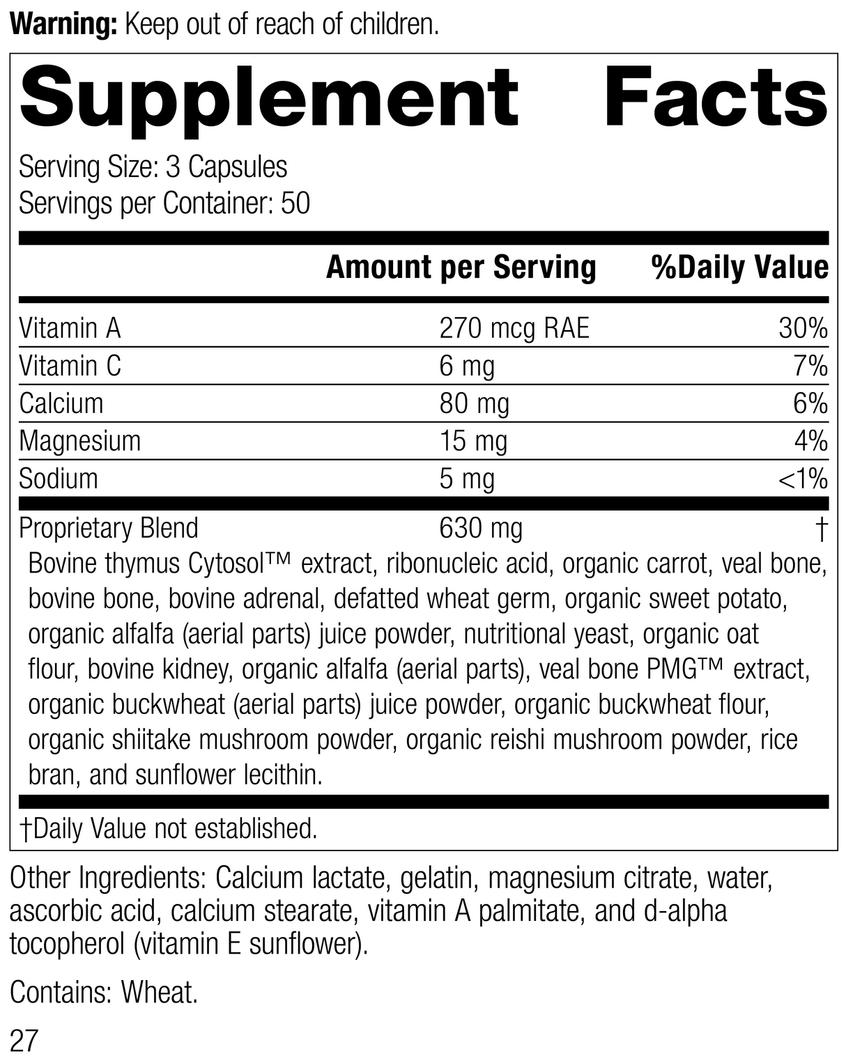 Congaplex®, 150 Capsules, Rev 26 Supplement Facts