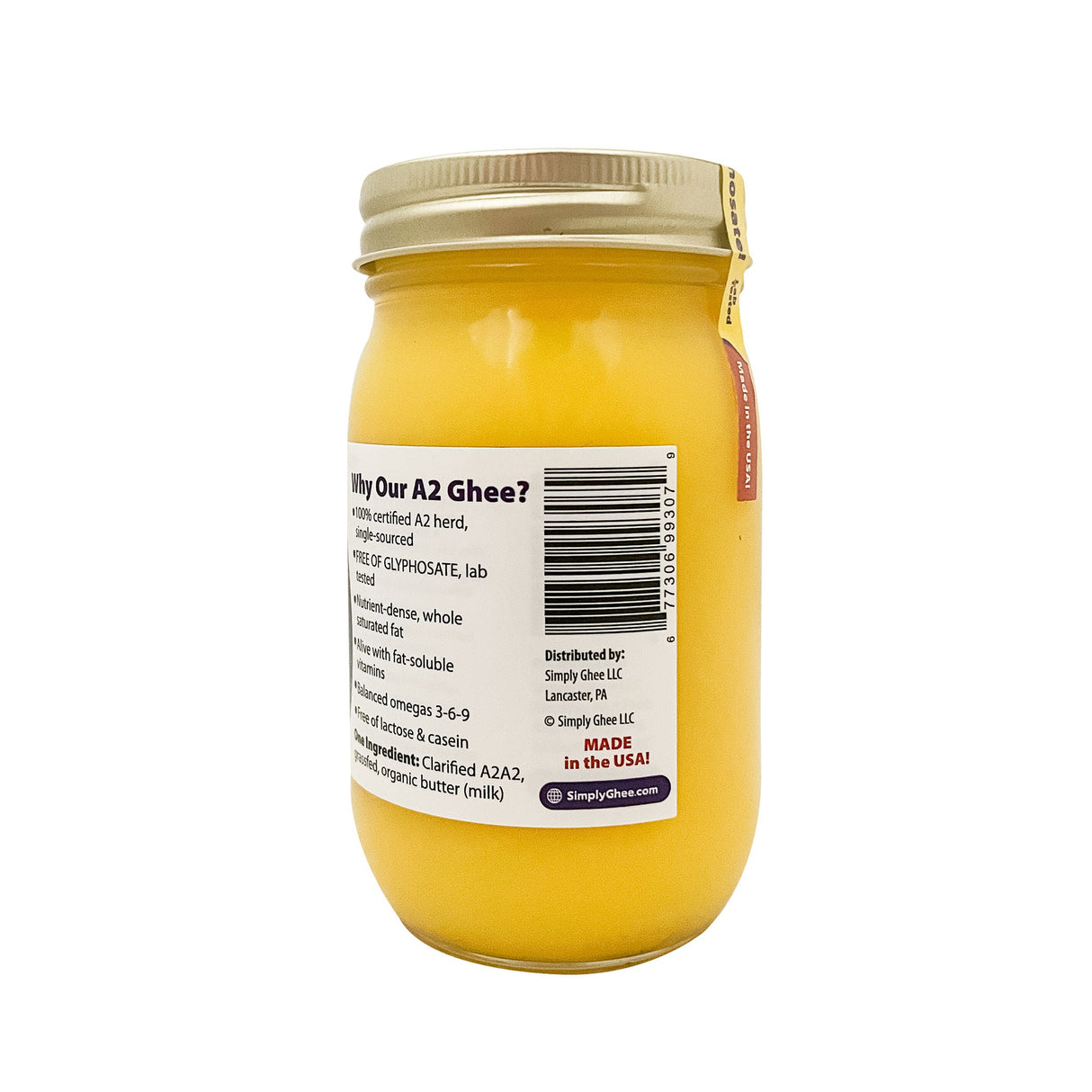 A2 Grassfed Non-GMO Ghee 16oz - Case of 12