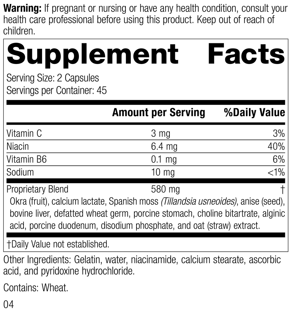 Gastrex®, 90 Capsules, Rev 03 Supplement Facts