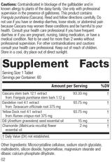 Colax, 60 Tablets Rev 01 Supplement Facts