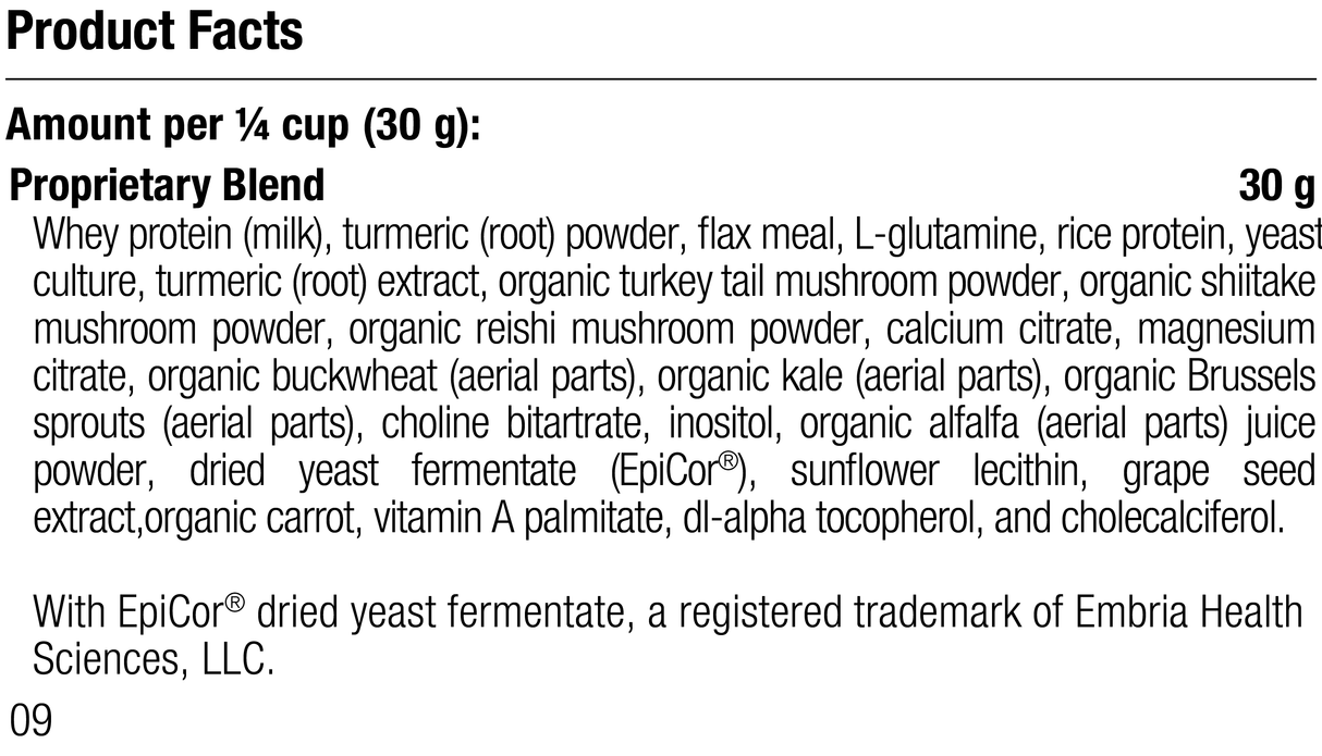 Equine Immune Support, Rev 06 Supplement Facts