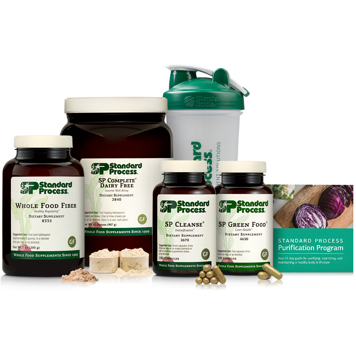 Purification Product Kit with SP Complete® Dairy Free and Whole Food Fiber, SP Complete Dairy Free and Whole Food Fiber