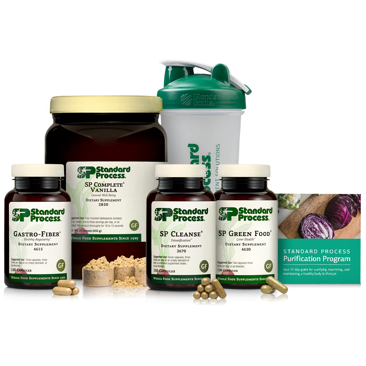 Purification Product Kit with SP Complete® Vanilla and Gastro-Fiber®, 1 Kit With SP Complete Vanilla and Gastro-Fiber